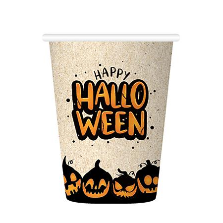Halloween Dekorációs Papír Pohár 210 ml (6 db) (HF440283)