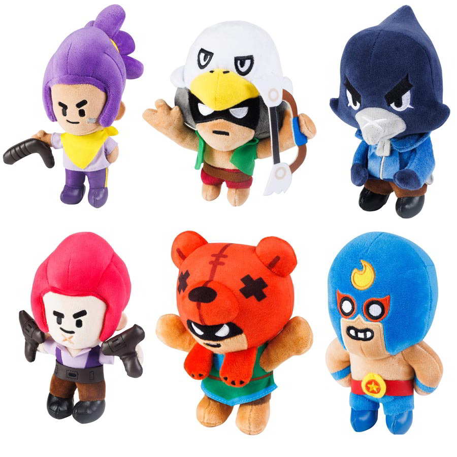 P.M.I. Brawl Stars S1 gyűjthető plüss figurák 16,5 cm (1 db/csomag) (BRW7060)