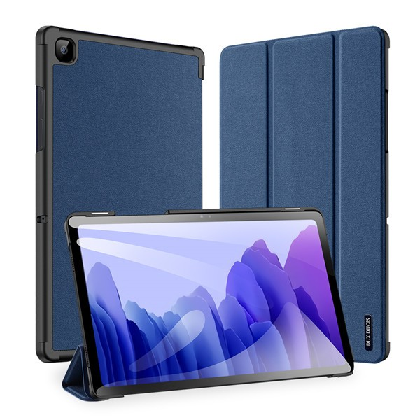 Samsung Galaxy Tab A7 10.4 (2020) SM-T500 / T505, mappa tok, Trifold, Dux Ducis Domo, sötétkék (101720)