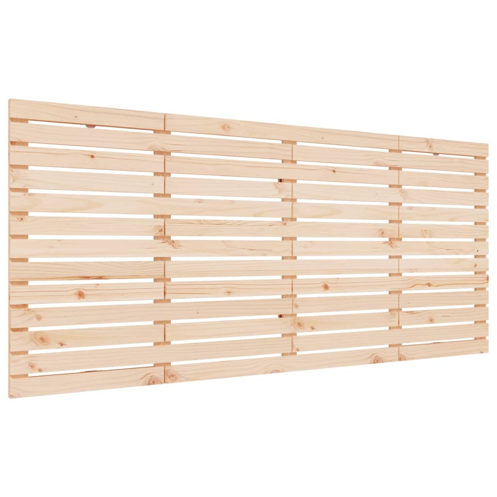 tömör fenyőfa fali fejtámla 206 x 3 x 91,5 cm (824668)