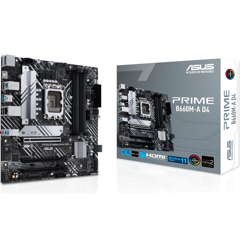 Дънна платка ASUS PRIME B660M-A D4 LGA 1700