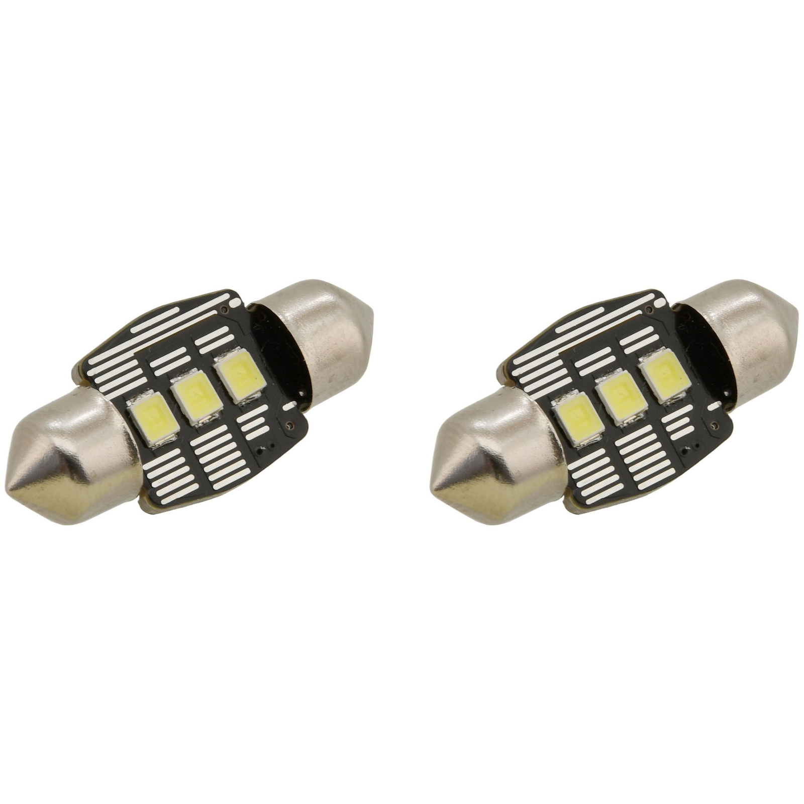 COMPASS Izzó 3 LED SMD 12V suf.11X32 SV8.5 NEW-CAN-BUS fehér 2 db (8591686338263)