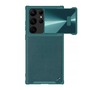 Nillkin CAMSHIELD LEATHER műanyag telefonvédő (ütésállóság, ECO bőr hatású, kameravédő) SÖTÉTZÖLD Samsung Galaxy S23 Ultra (SM-S918) (GP-139982)