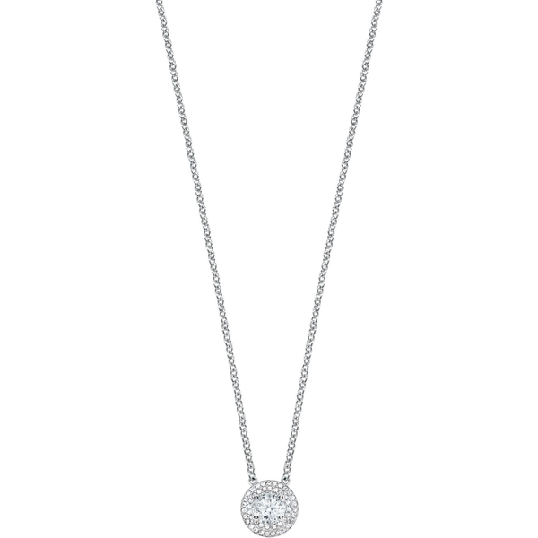 Morellato Collar Mujer Tesori Pend.white Cz 45 Cm Arg.925 De Plata De Ley 925 Reciclada Blanco