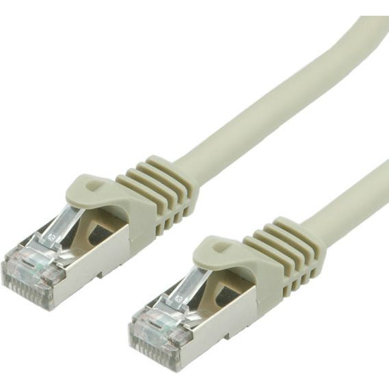 VALUE S/FTP-Kabel Kat.7mit RJ-45 Steckern 500mHz / Class EA grau 1m