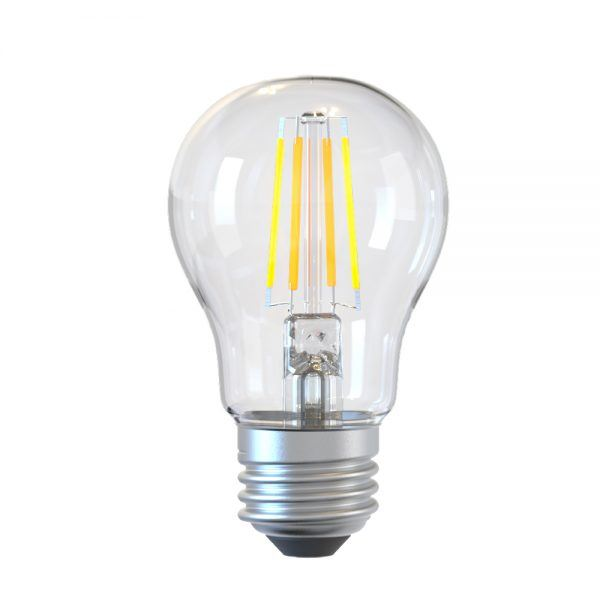 Tellur chytrá žárovka WiFi Filament E27, 6W, čirá, bílá/teplá, stmívač