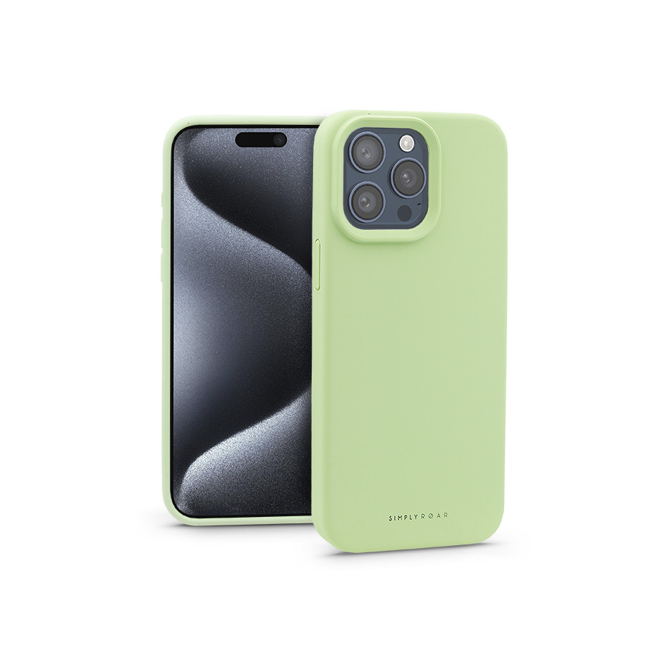 Apple iPhone 15 Pro Max szilikon hátlap - Roar Cloud Skin - zöld (KC0877)