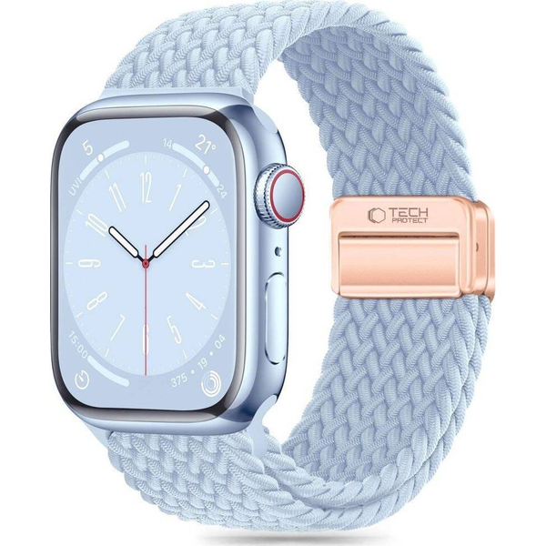 Tech-Protect Curea pentru Apple Watch din nailon albastru deschis