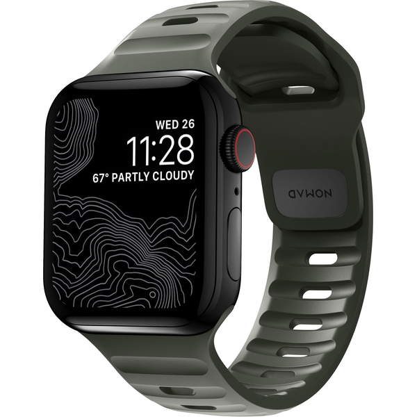 Nomad Sport Strap M/L Green Apple Watch 42/44/45/Ultra 49mm