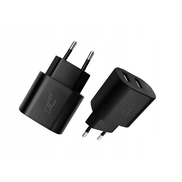 Ładowarka LTC Ładowarka sieciowa LTC QC  20W 2xUSB-A  czarna