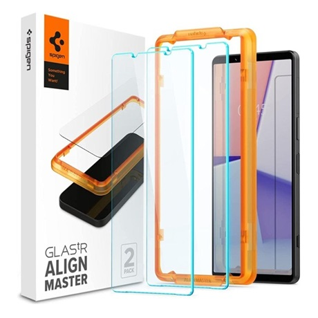 Комплект скрийн протектори от закалено стъкло Spigen Glas.TR AlignMaster за SONY XPERIA 1 V, 2бр