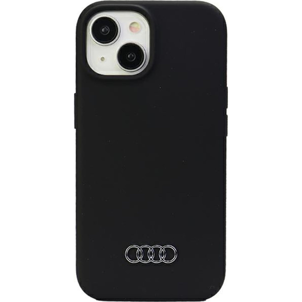 Audi Apple iPhone 13 / 14 / 15 szilikon tok, fekete