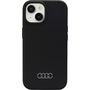 Audi Apple iPhone 13 / 14 / 15 szilikon tok, fekete