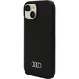 Audi Apple iPhone 13 / 14 / 15 szilikon tok, fekete