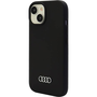 Audi Apple iPhone 13 / 14 / 15 szilikon tok, fekete
