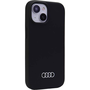 Audi Apple iPhone 13 / 14 / 15 szilikon tok, fekete
