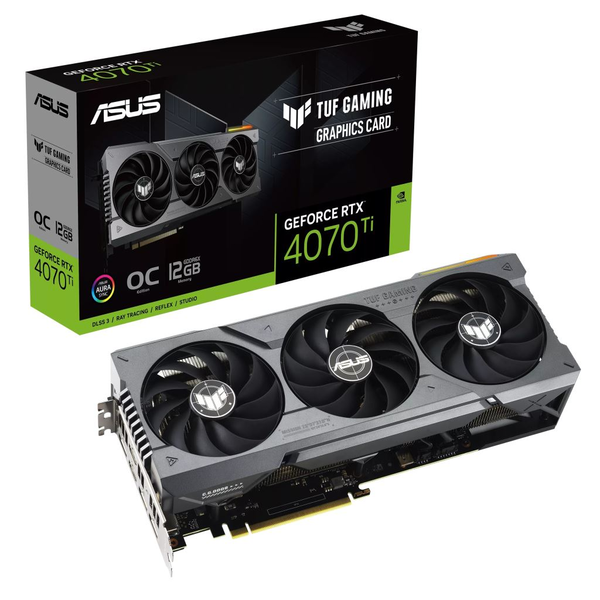 ASUS GeForce RTX 4070 Ti 12GB TUF Gaming OC Edition videokártya (TUF-RTX4070TI-O12G-GAMING)