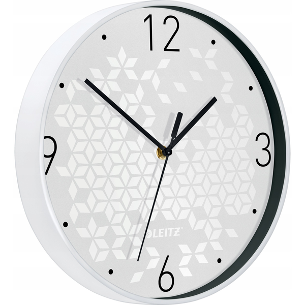Leitz WOW Orologio al quarzo Rotondo Bianco