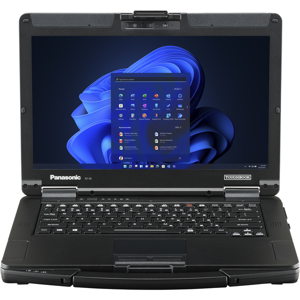 Panasonic Toughbook FZ-55 MK3 Notebook Fekete (14" / Intel i5-1345U / 16GB / 512GB SSD / Win 11 Pro)