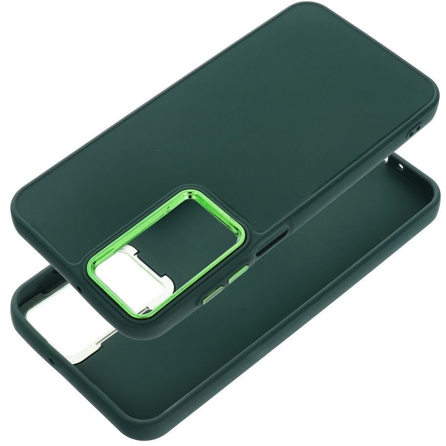 ZONE Frame Case szilikon tok fémhatású kamera keret Samsung Galaxy S26 Ultra zöld (5903396425134)