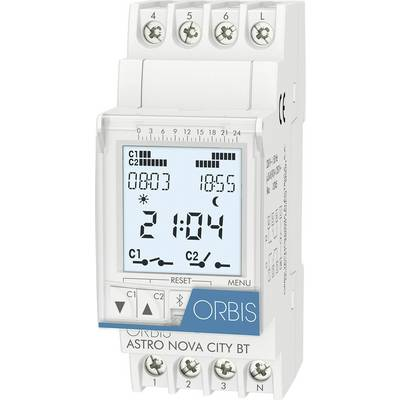 ORBIS Zeitschalttechnik ASTRO NOVA CITY 230 V Kalapsínes időkapcsoló óra Digitális 120 V/AC, 230 V/AC, 12 V/AC, 12 V/DC, 24 V/AC, 24 V/DC, 48 V/AC, 48 V/DC (OB178012)