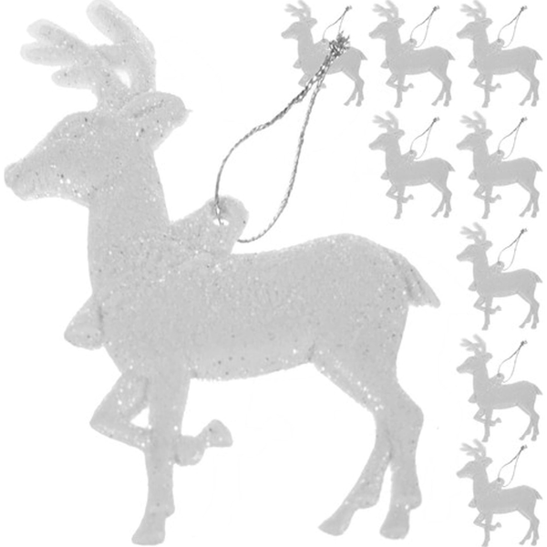 Rénszarvas Díszítő Karácsonyfadíszek, 9 Darabos Szett - Ruhhy 22517