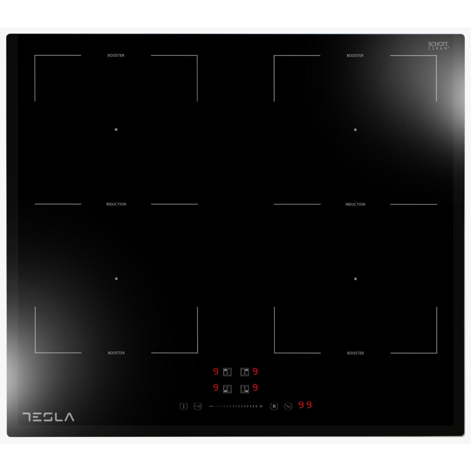 Tesla HI6200TB Indukciós főzőlap - Fekete (HI6200TB)