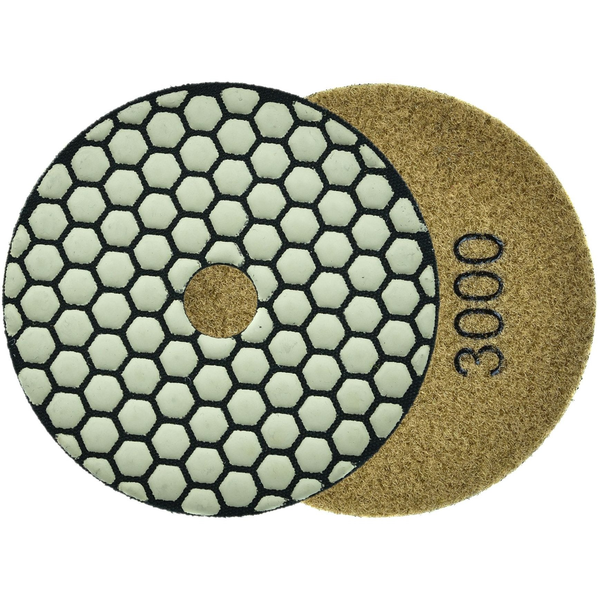 Geko Tarcza polerska do szlifowania gresu na sucho 100mm GR3000 (25/250))