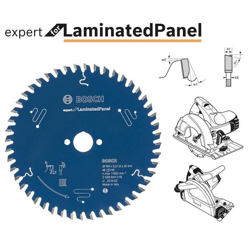 Bosch fűrészlap Expert for Laminated Panel 190 x 30 x 2,6 mm, 60 2.608.644.130 (2608644130)