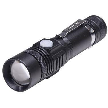 Solight Újratölthető LED lámpa kerékpáros tartóval 400lm fókuszálható Li-Ion USB (WN33)