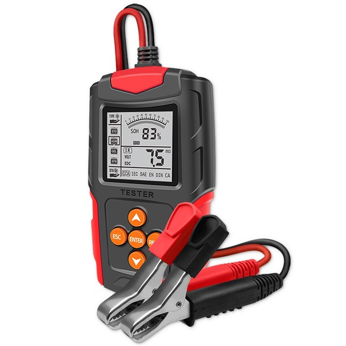 Qoltec LCD digitális akkumulátor teszter 12V és 24V, 3-200Ah (52484)
