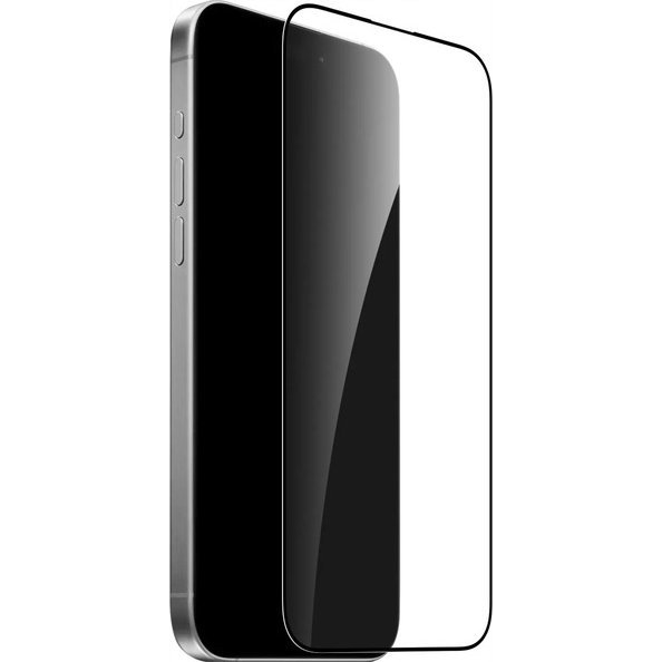Puro Frame Edzett Üveg Kijelzővédő Fekete Szegéllyel iPhone 16 Pro (8018417486395)