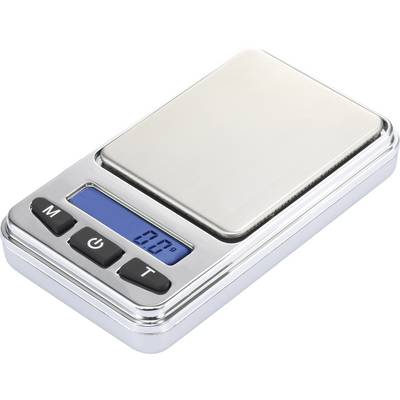 Zsebmérleg max. 200 g/0,01 g, ezüst, Basetech SJS-60008 (SJS-60008)