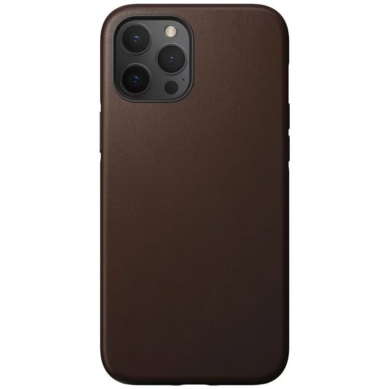 Nomad Modern Apple iPhone 12 Pro Max MagSafe Bőr Tok - Barna (NM01970385)