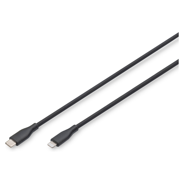 Kabel Digitus USB typ C - Apple Lightning 2 m černý