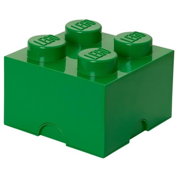 LEGO Úložný box 250x250x180 mm tmavě zelená