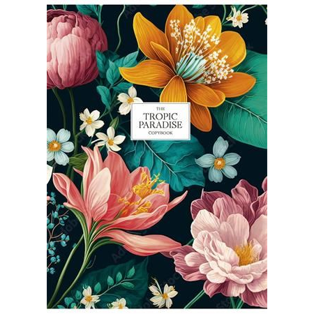 Shkolyaryk Tropic Paradise tűzött füzet A5, kockás, 48 lap (A5-048-5227K) (A5-048-5227K)