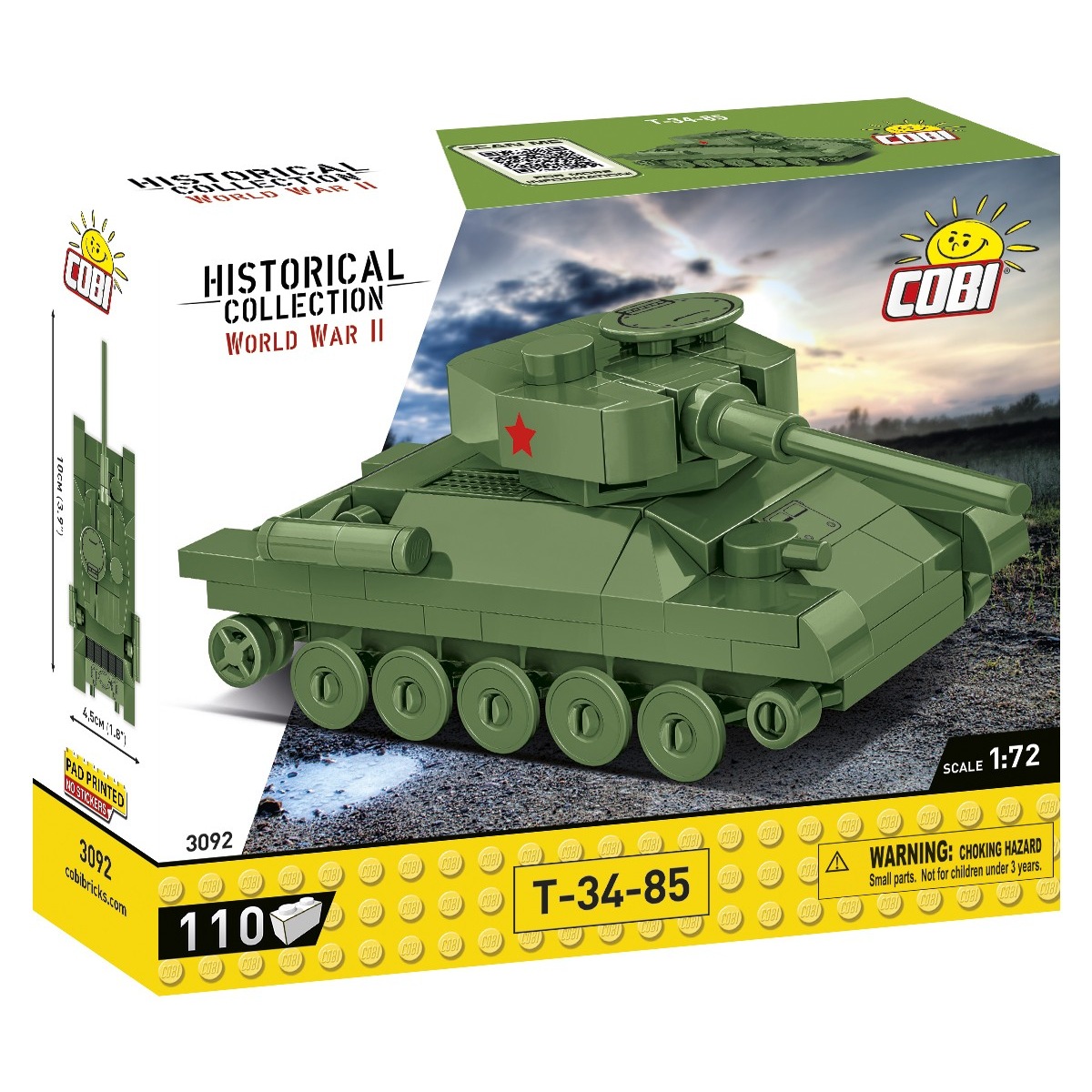 Cobi Blocks HC T-34-85 Tank 110 darabos építőkészlet (3092)
