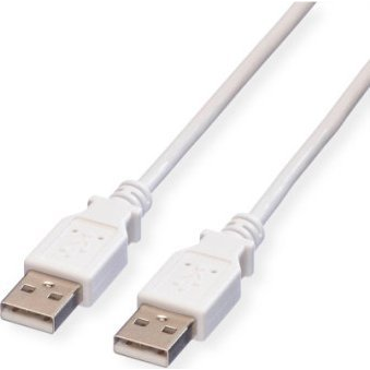 Value USB kábel USB 2.0 USB-A dugó, USB-A dugó 4.50 m Fehér Árnyékolt 11.99.8944