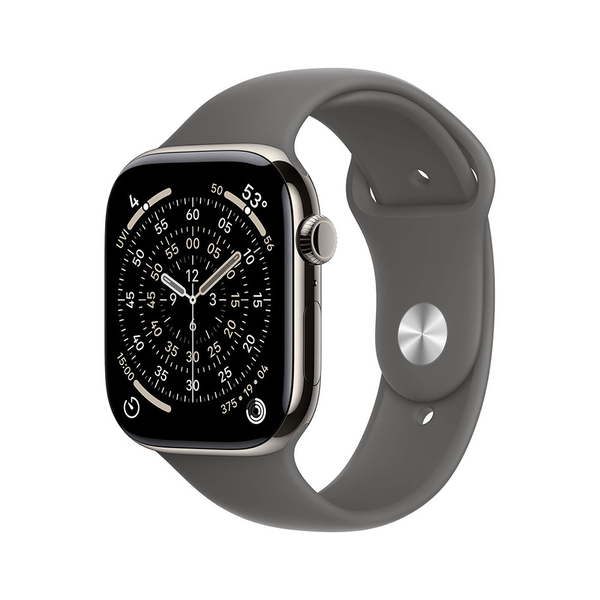 Apple Watch Series 11 GPS + Cellular 42mm natúr titán kőszürke sportszíj