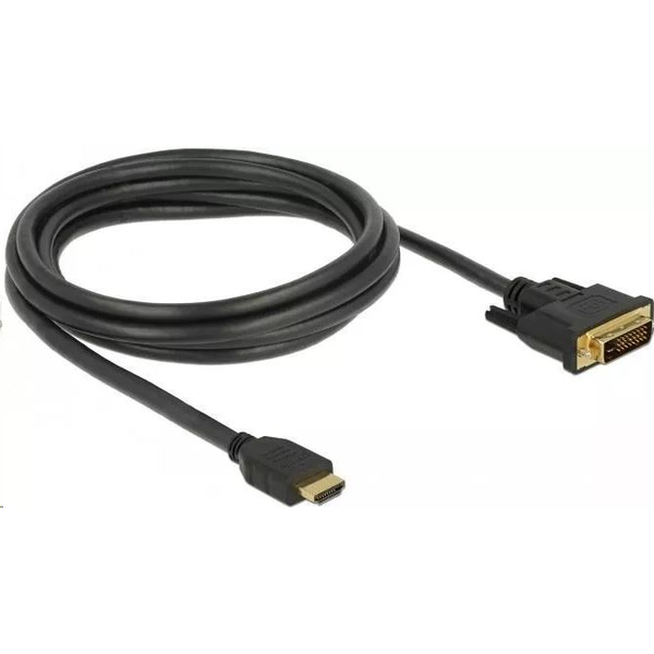 Kabel HDMI na DVI 24+1 Delock 85654 černý 2m