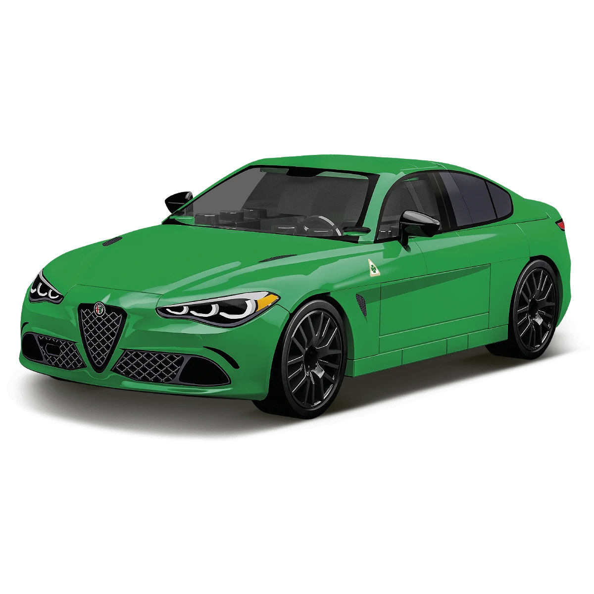 Cobi 24605 Alfa Romeo Giulia Quadrifoglio (Zöld) 90 darabos Építőjáték (COBI-24605)