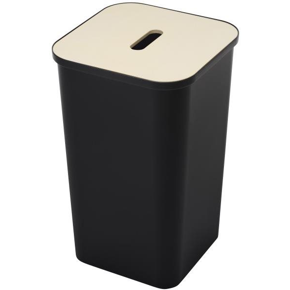 ORTHEX COLLECT szennyeskosár 53 l, fekete + fa fedő (130600112)