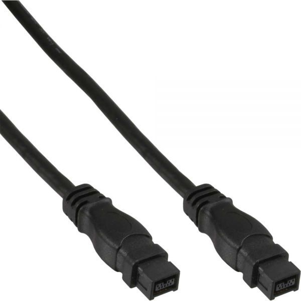 InLine FireWire M-M 1.8m 1,8 m 9-p Nero