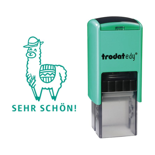 trodat Motivstempel Printy Minzgrün "Lama" 4922