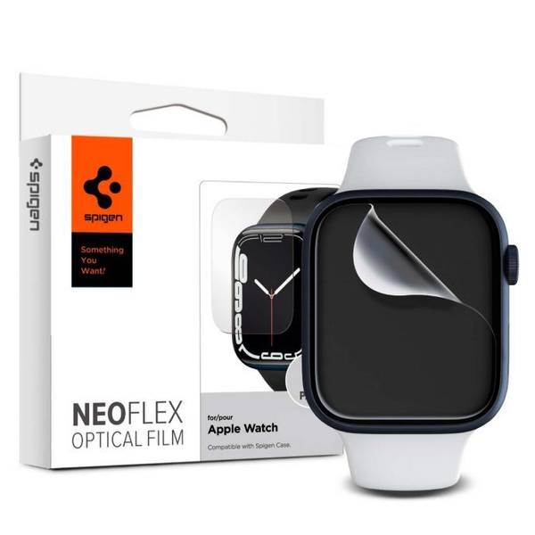 Фолио за Apple Watch 4,5,6, SE, SE 2,7,8 (44mm, 45mm) (комплект от 3), Spigen Neo Flex, Clear
