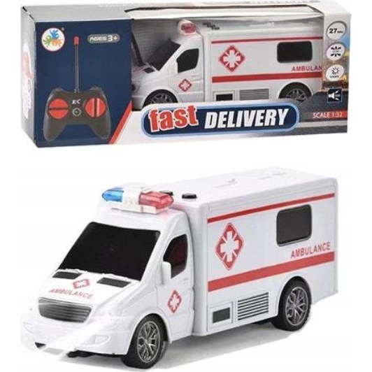 Ciuciubabka PROMO Ambulans R/C ładowarka światło dźwięk 300245