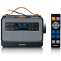 Радио с часовник и дистанционно, Lenco DAB+ PDR-065BK, Черен/Сив/Кафяв