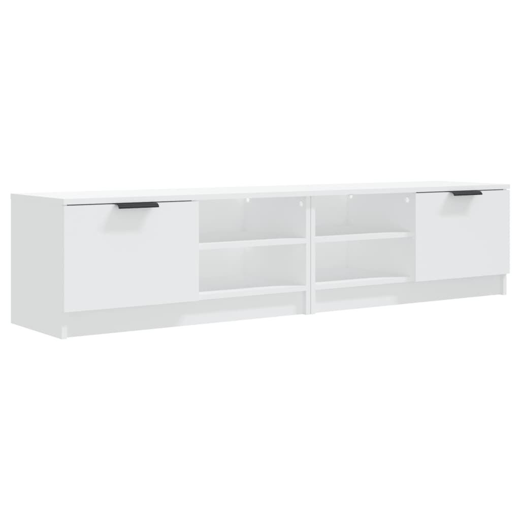 2 db fehér szerelt fa TV-szekrény 80 x 35 x 36,5 cm (811467)