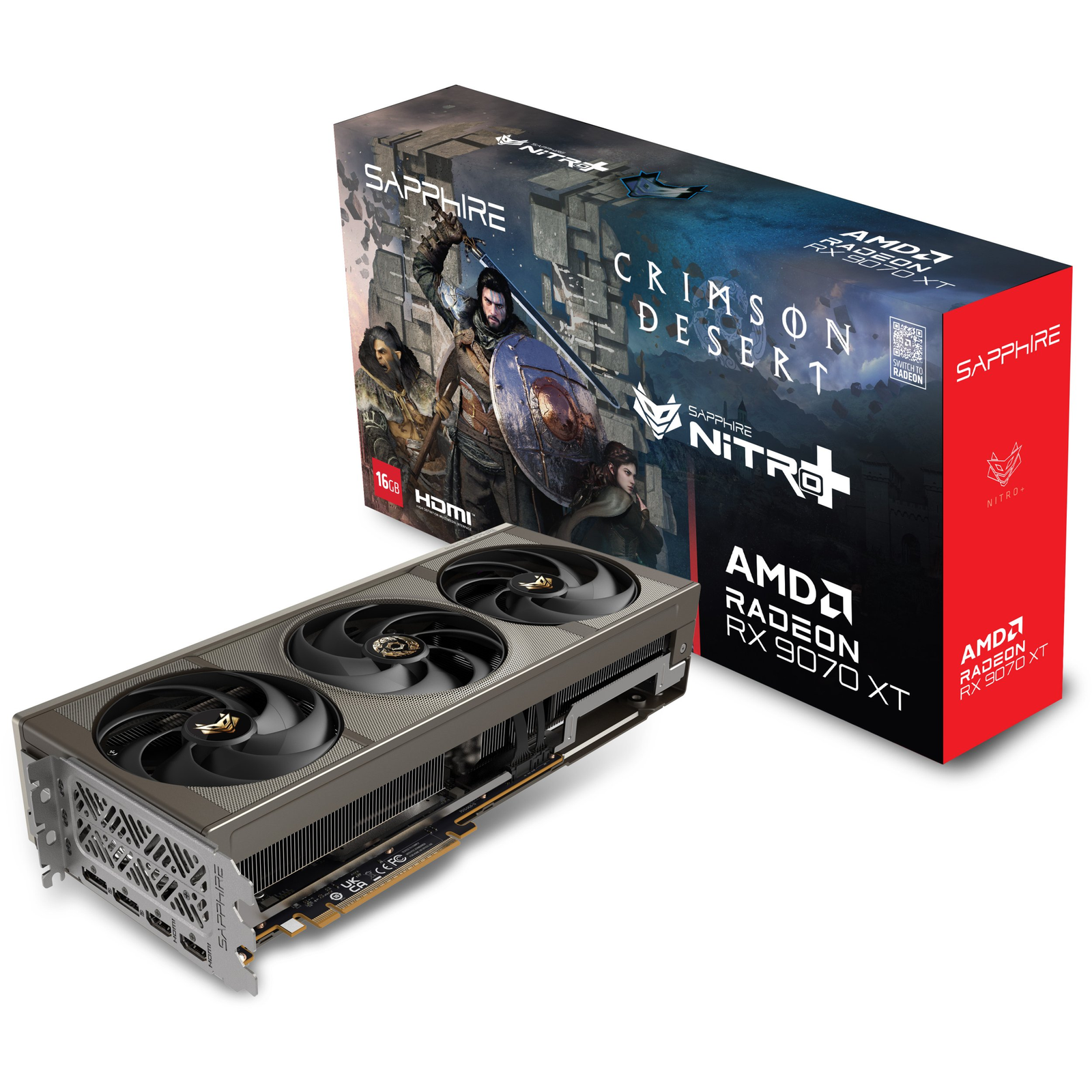 SAPPHIRE NITRO+ AMD RADEON RX 9070 XT 16GB CRIMSON DESERT VERSION GAMING OC (11348-10-20G)